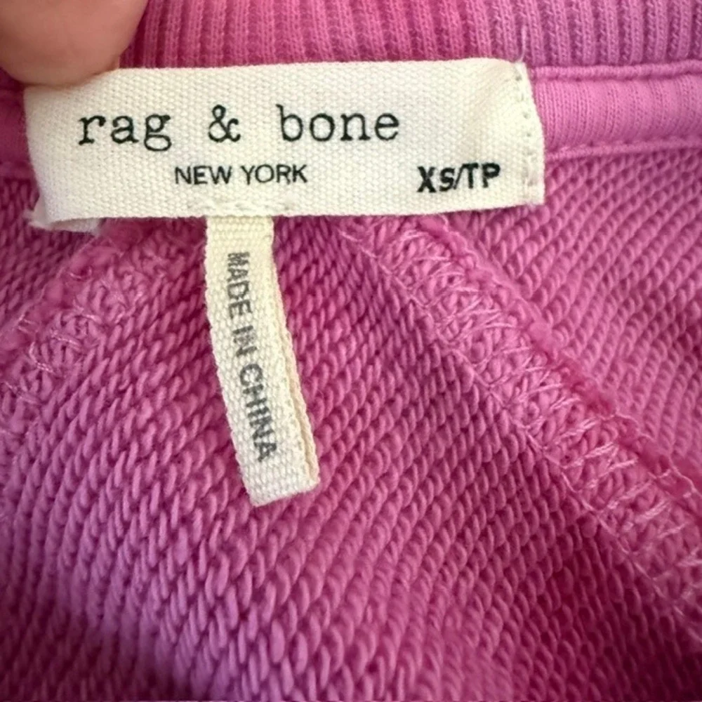 rag & bone City Tie Dye Sweatshirt (Cropped Pullover) Revolve Fua Pink XS